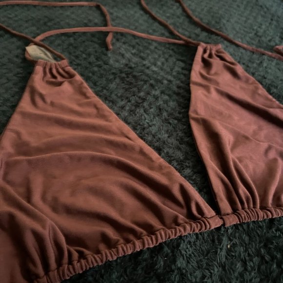 COPY - Naked Wardrobe Sun, Sand, & String 2-Piece Bikini Rich Silky Brown - Picture 6 of 7